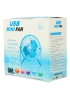 Masaüstü Metal Mini Fan Vantilatör Usb Girişli 20 Cm Çap