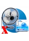 Masaüstü Metal Mini Fan Vantilatör Usb Girişli 20 Cm Çap