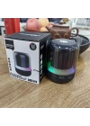 MAX-19 şeffaf RGB işık Mini BT hoparlör kablosuz aktif Subwoofer Stereo bas Mini hoparlör