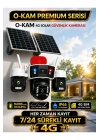O-Kam OK337B Premium 12MP 4 Kameralı 4g Çift Solar Panel Aov