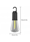 Rustik Taşınabilir Şarjlı Tasarruflu Ampul 10w Led Lamba Type-c Şarj Askılı Asma Aydınlatma T020