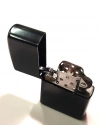Siyah Düz Zippo Modeli Benzinli Çakmak