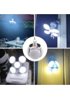 Solar Güneş Enerji Ve Usb Sarjlı 5 Kanatlı Led Lamba Egonex