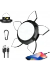 Solar Panelli Telefon Şarj Özellikli Çok Fonksiyonlu Kamp Lambası Aydınlatma
