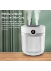 Ultrasonik Oda Hava Nemlendirici Çift Sprey Aromatherapy Ev Ofis Humudifier Rgb Işıklı 2lt