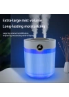 Ultrasonik Oda Hava Nemlendirici Çift Sprey Aromatherapy Ev Ofis Humudifier Rgb Işıklı 2lt