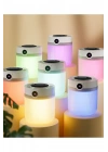 Ultrasonik Oda Hava Nemlendirici Çift Sprey Aromatherapy Ev Ofis Humudifier Rgb Işıklı 2lt