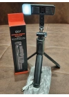 Universal Q07 6 Inç Halka Işık Taşınabilir Bluetooth Selfie Stick Tripod