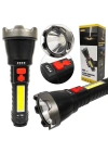 Usb Glare Charging Flashlight El Feneri Zj-05