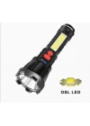 Usb Glare Charging Flashlight El Feneri Zj-05