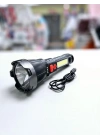 Usb Glare Charging Flashlight El Feneri Zj-05