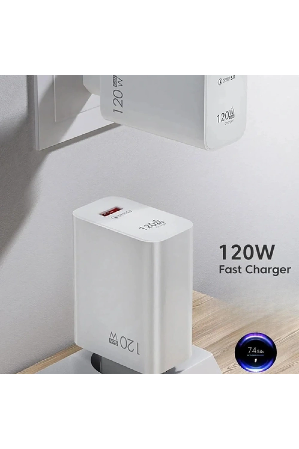 120 Watt Hızlı Çift Turbo Şarj Cihazı