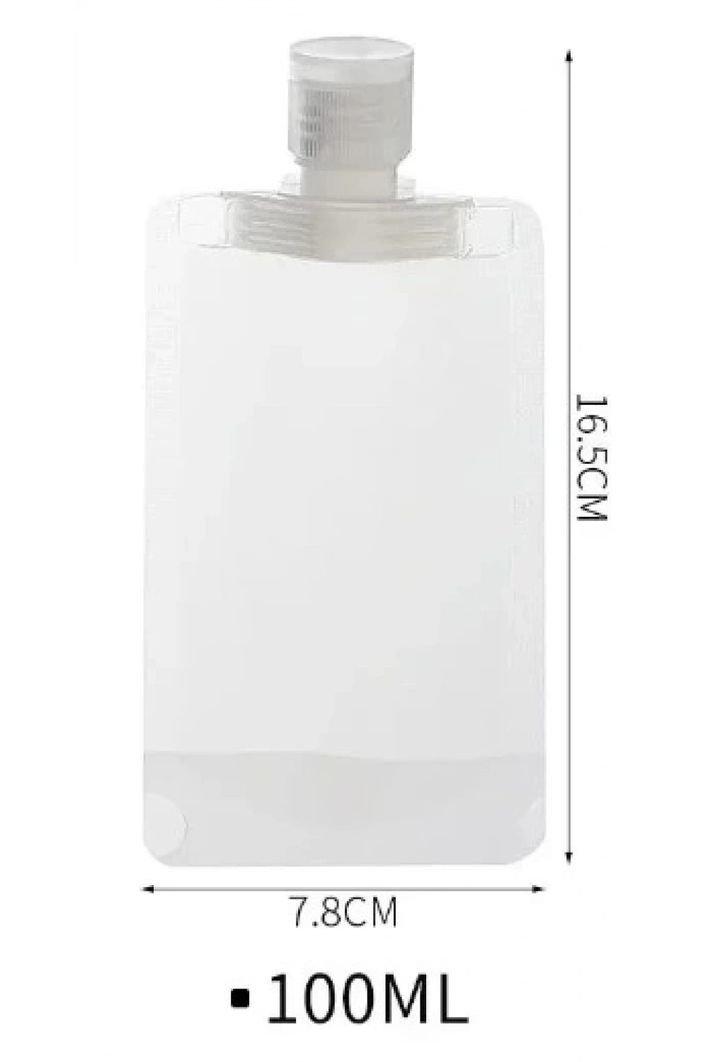 3 Adet 100ml Krem Şampuan Kabı Tekrar Kullanılabilir Set