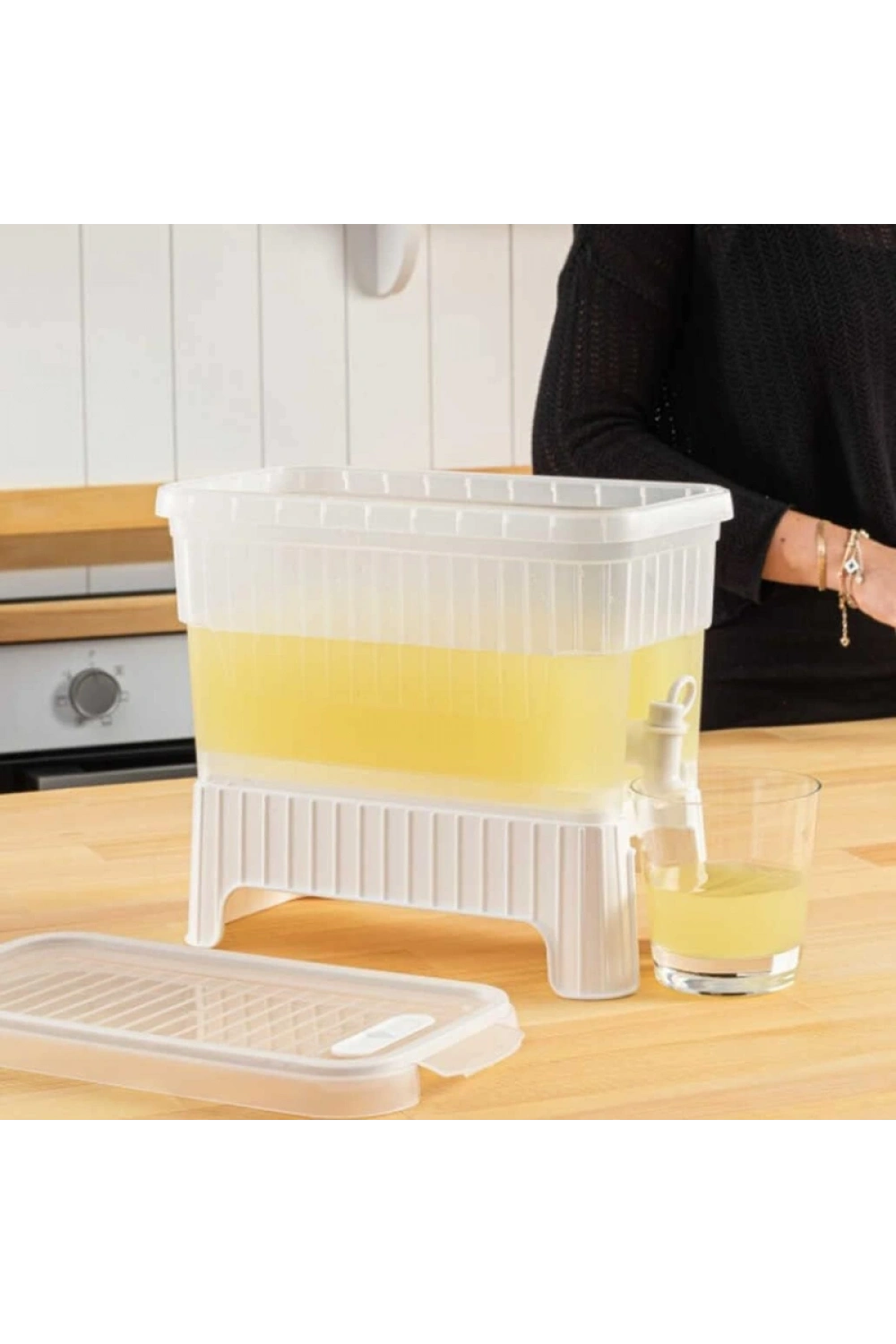 4 Litre Su Limonata Sebili Antrasit Sebil