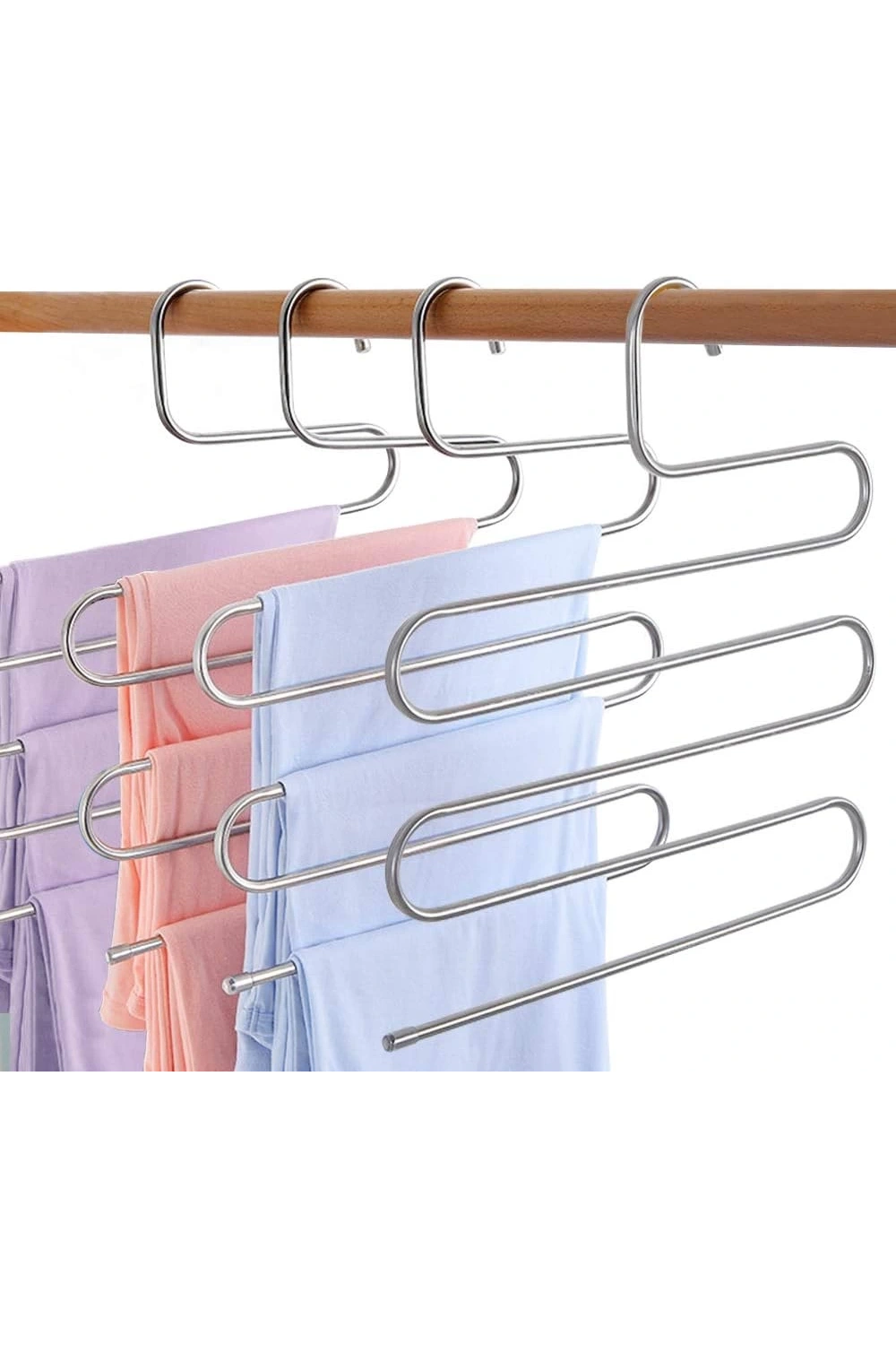 5 Katlı Pantolon Eşarp Askısı Metal Egonex