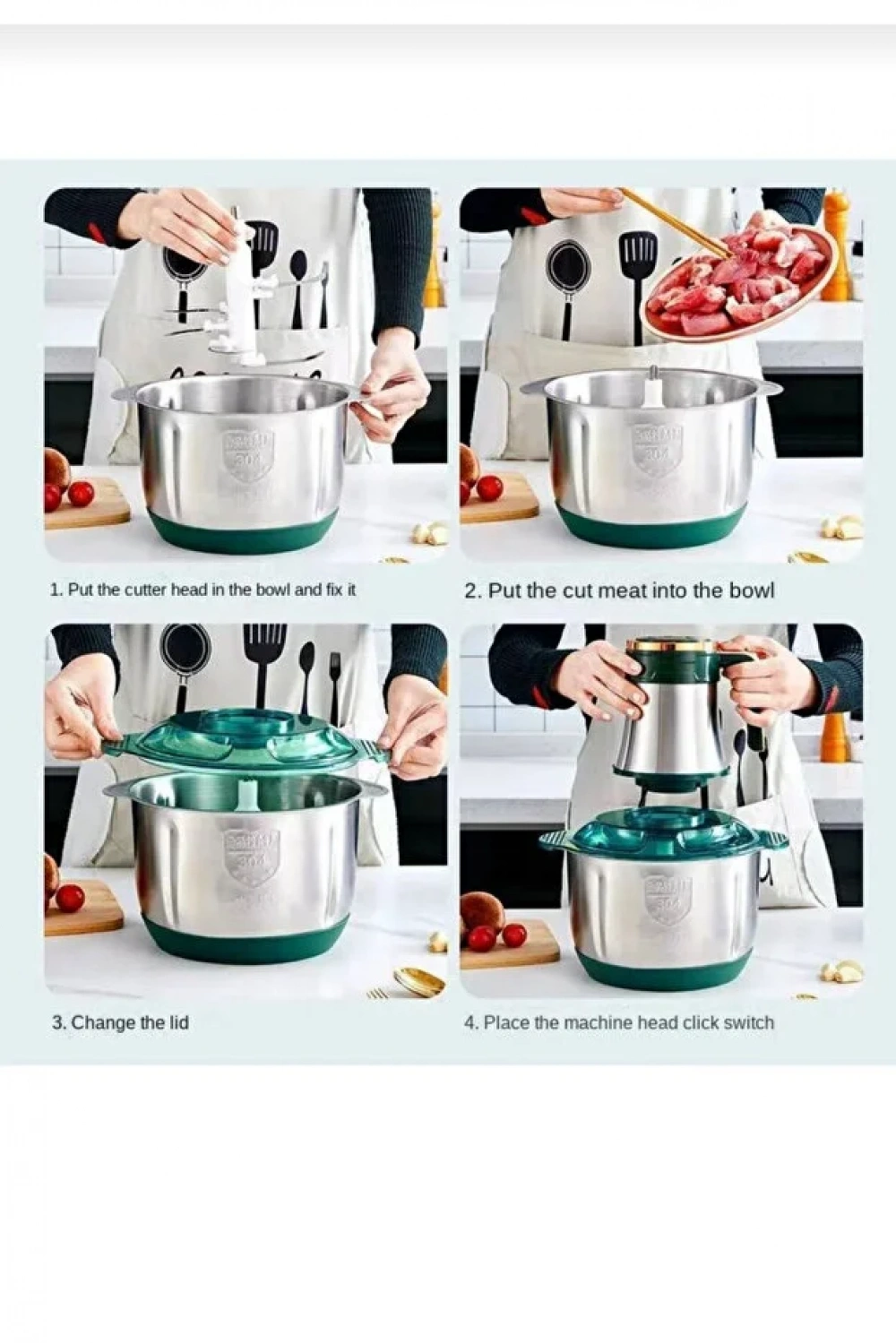 5 Litre 5 Bıçaklı Blender Kıyma Dograyıcı Robot Rondo