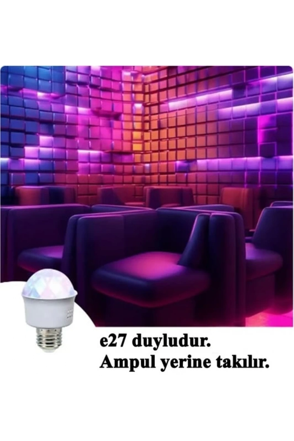 Egonex Mini Disco Ampulü, Led Ac85-260v
