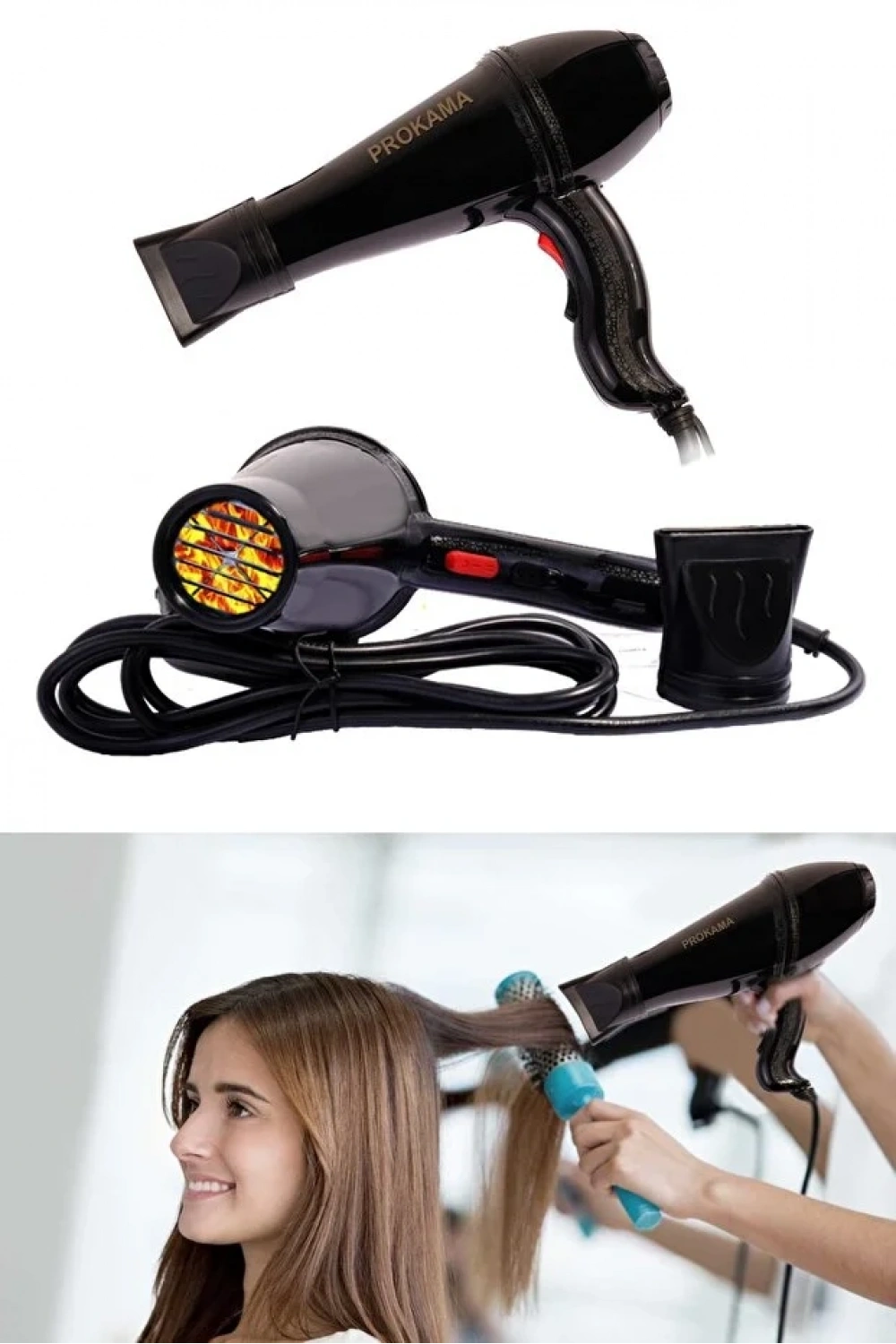 Saç Kurutma Fön Makinesi 2500w Turbo Prokama