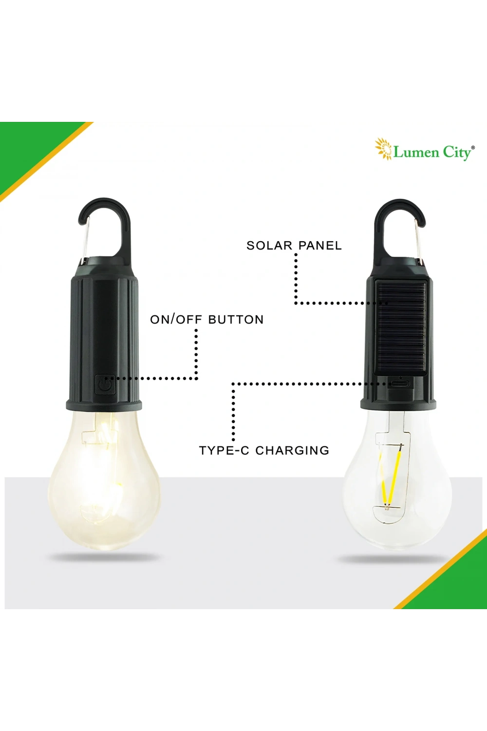 Solar Güneş Enerjili Led Ampul 3 Modlu Uzaktan Kumandalı Solar Camping Lamp