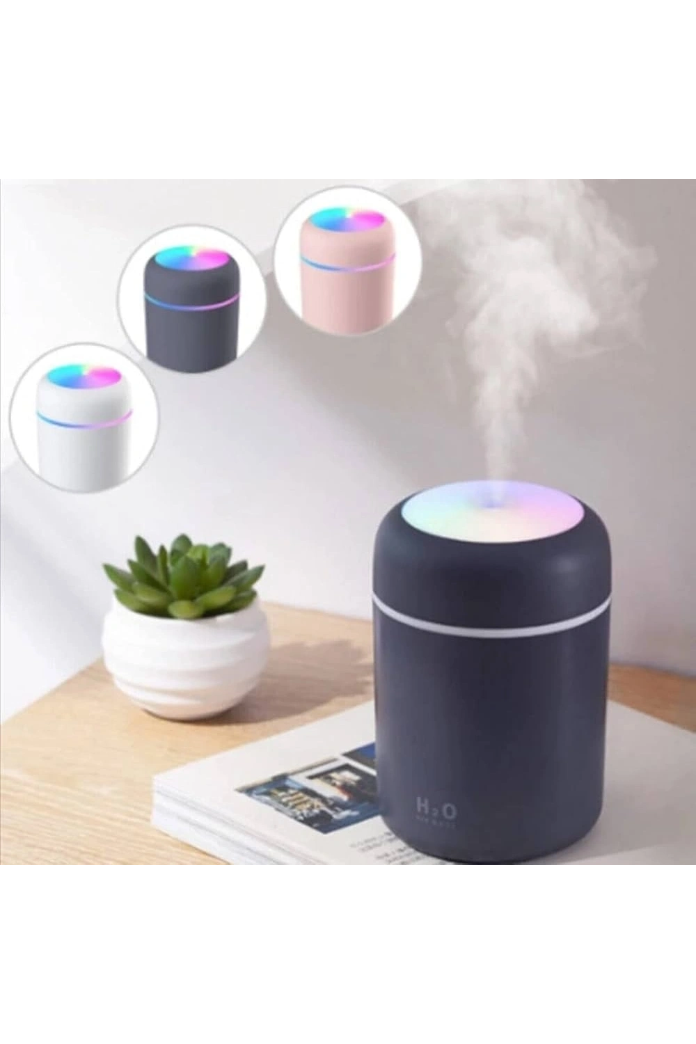 Dempower Dp-315b Usb Colorful (klasik) (300ml) (h2o) (mini) (usb Şarj& Işıklı) Hava Nemlendirici &buhar Makine &koku Giderici*100