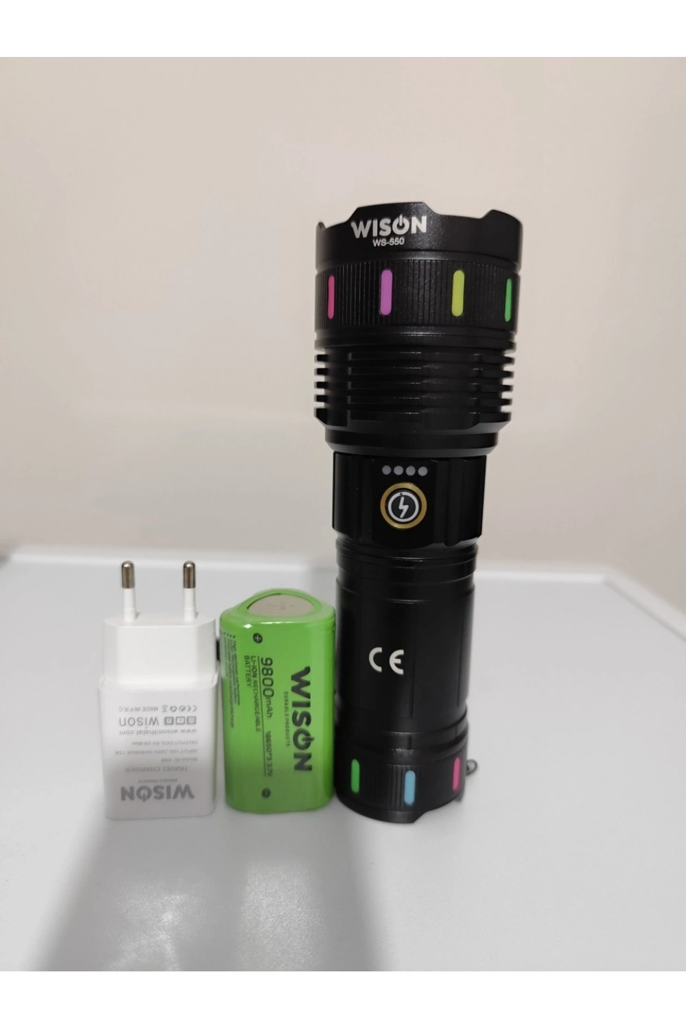 Wıson Wison Ws-550 30w 3000 Lümen Zoomlu Profosyonel El Feneri