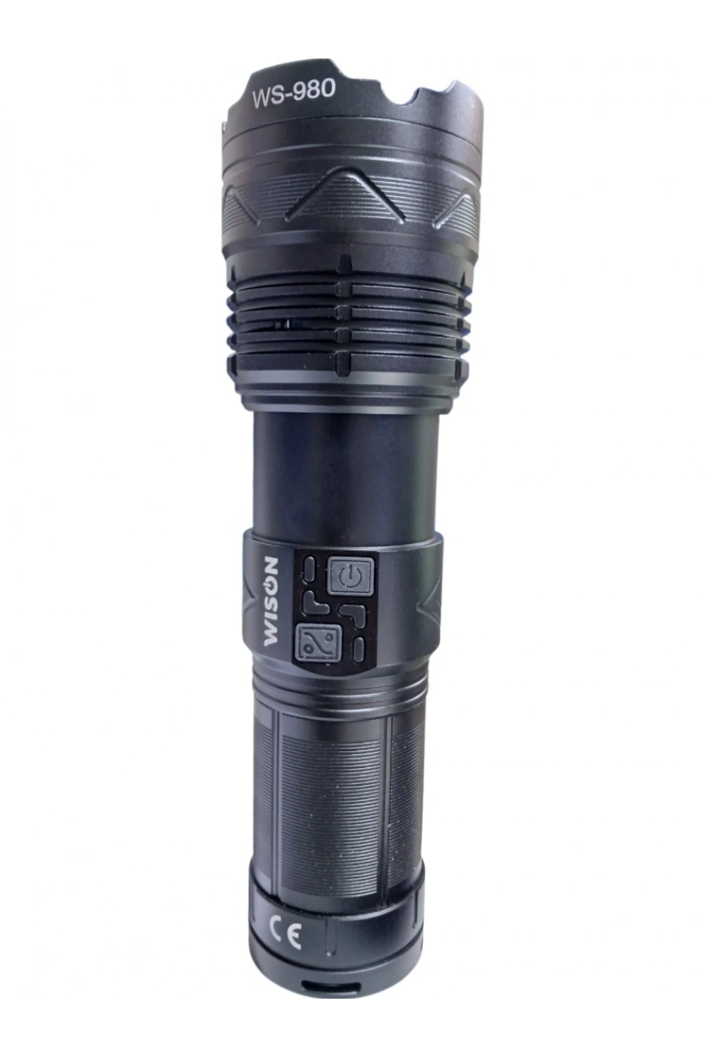 Wıson 980 Profesyonel Zoomlu El Feneri | 60w – 7000 Lümen – 13.200 Mah – Type‑c – Metal Gövde