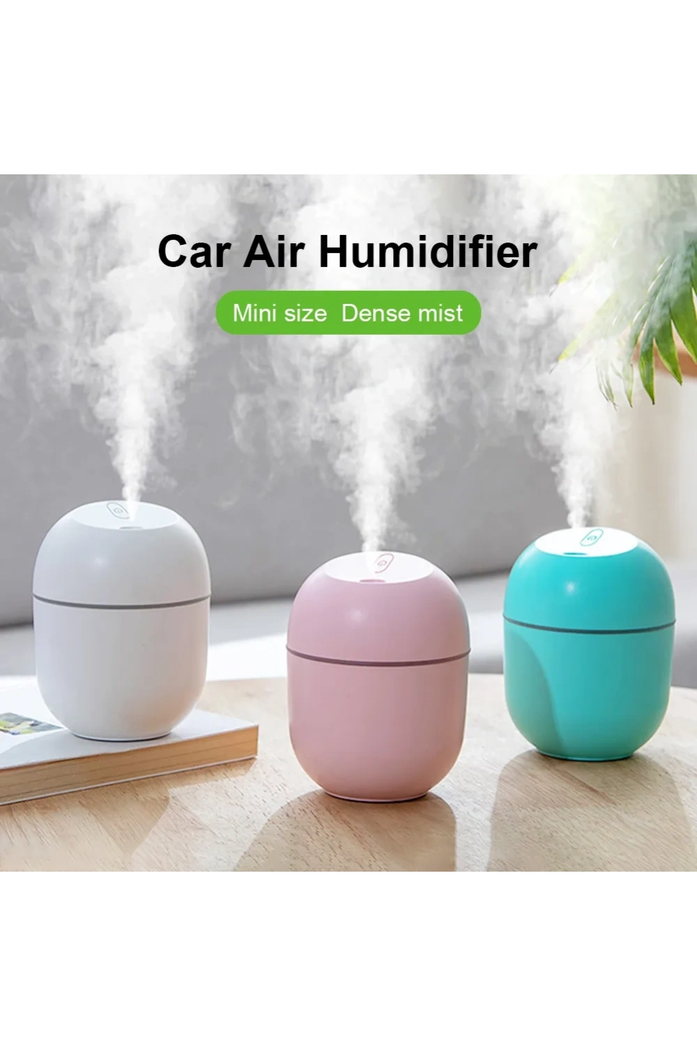 Mini Usb Şarjlı & Işıklı Hava Nemlendirici & Buhar Makine & Koku Giderici