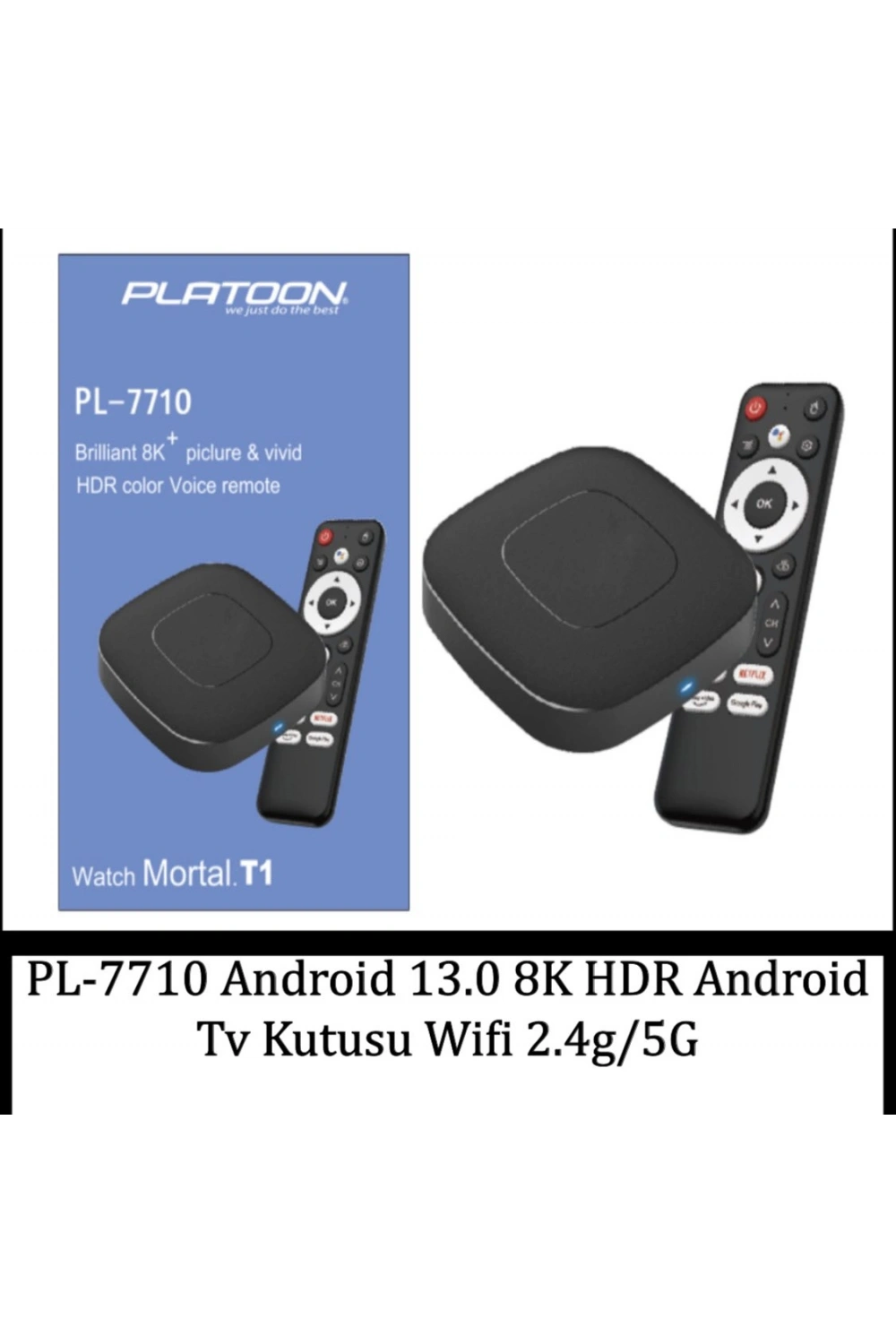 Pl-770 Android 13.0 8k Hdr Android Tv Kutusu Wifi 2.4g/5g