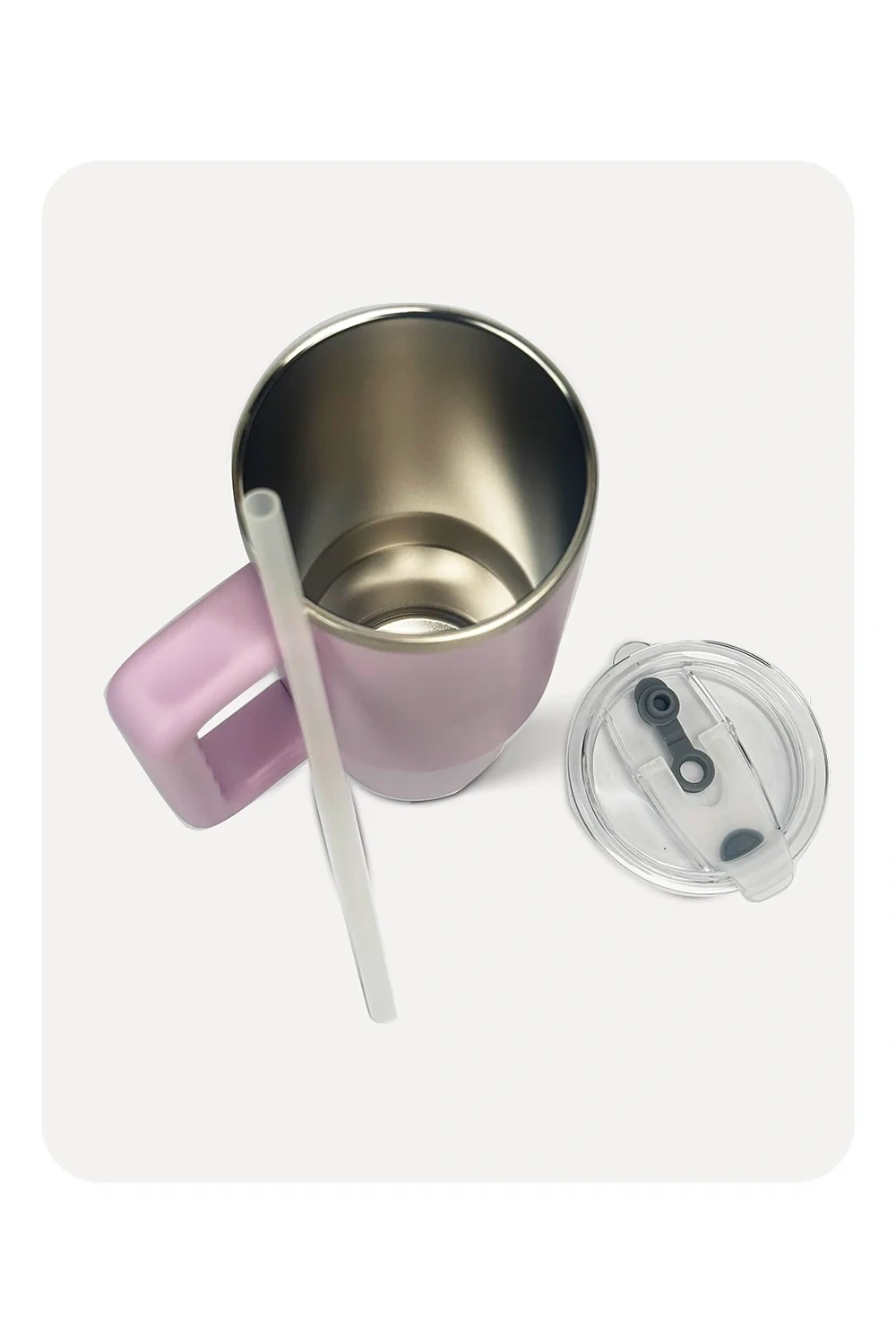 Penguin Termos Pipetli Termos Bardak 900 Ml Paslanmaz Çelik Mor