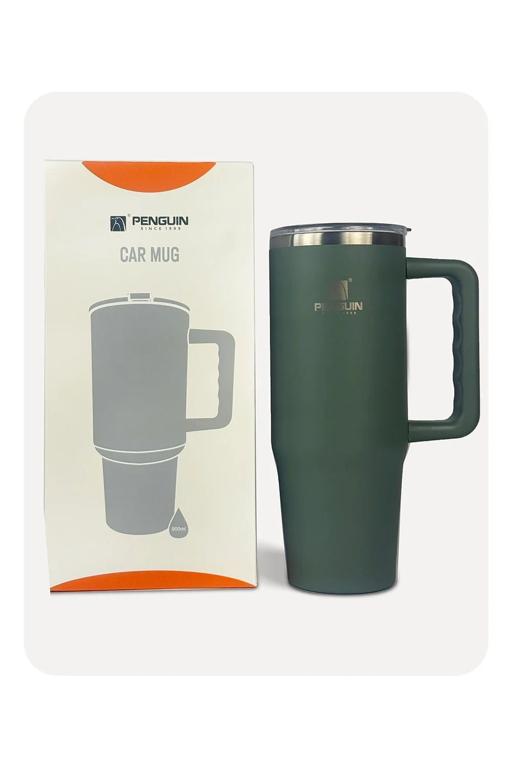 Penguin Termos Pipetli Termos Bardak 900 Ml Paslanmaz Çelik Yeşil