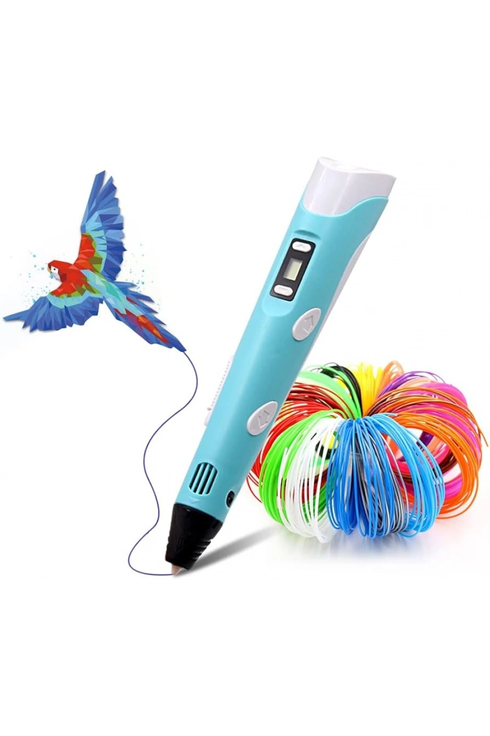 3d Kalem - 3d Pen Baskı Kalemi Yazıcı Printer + 5 Renk Filament