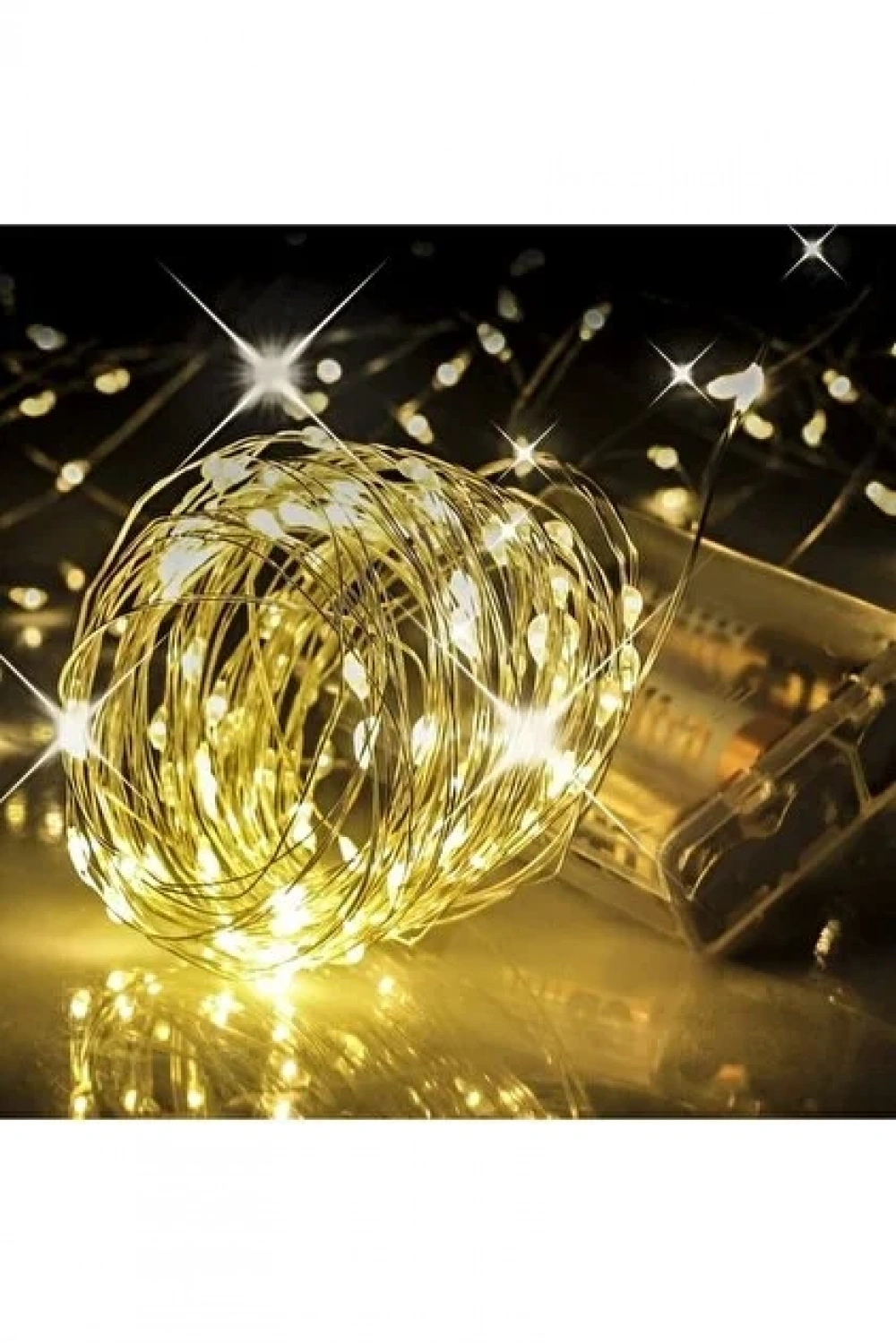 10 m Peri Led Işık Pilli Aydınlatma Dekor 100lü