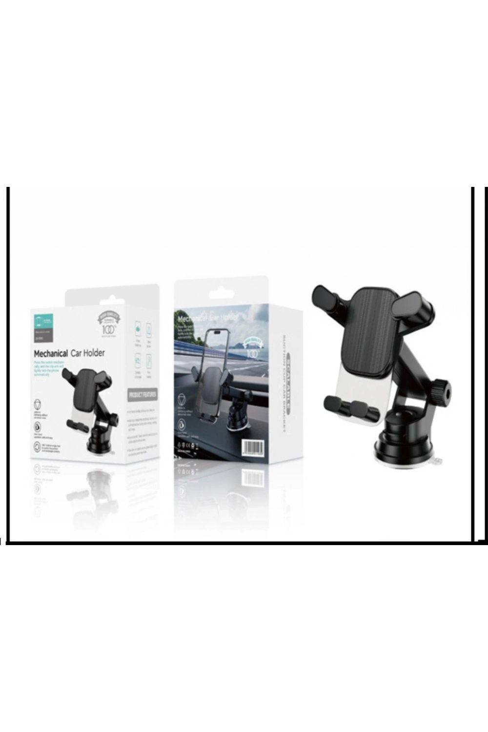 Vantuzlu Araç Telefon Tutucu – 360° Dönebilen, Cep Telefonu İçin Oto Araba İçi Telefon Tutacağı