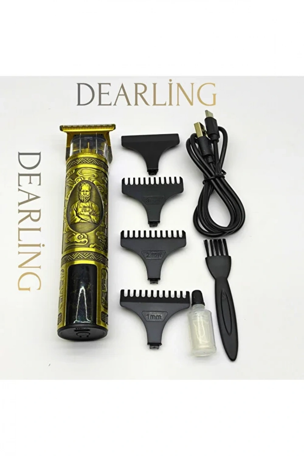 Dearling RF-1867 Profesyonel Saç ve Sakal Tıraş Makinesi - Dijital Göstergeli, Retro Tasarım