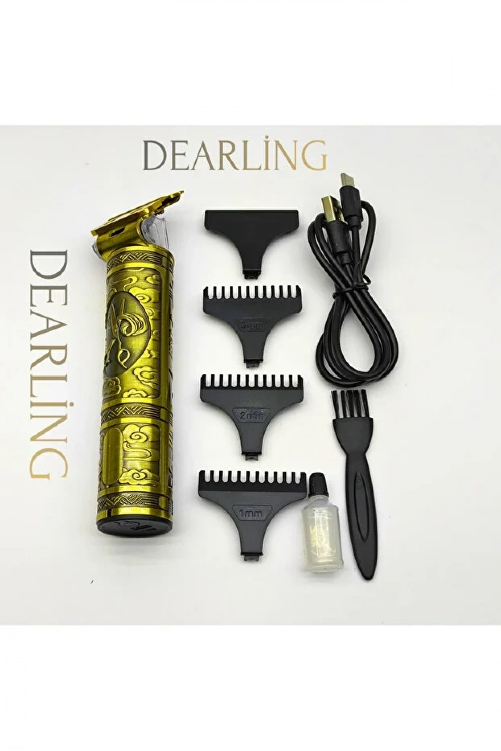 Dearling RF-1867 Profesyonel Saç ve Sakal Tıraş Makinesi - Dijital Göstergeli, Retro Tasarım