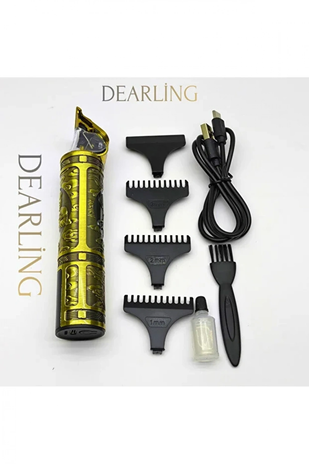 Dearling RF-1867 Profesyonel Saç ve Sakal Tıraş Makinesi - Dijital Göstergeli, Retro Tasarım