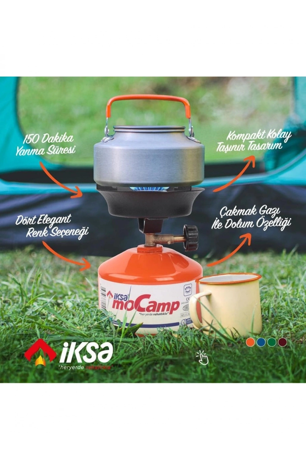 Iksa Mocamp Taşınabilir Pratik Kamp Ocağı I Piknik Ocağı