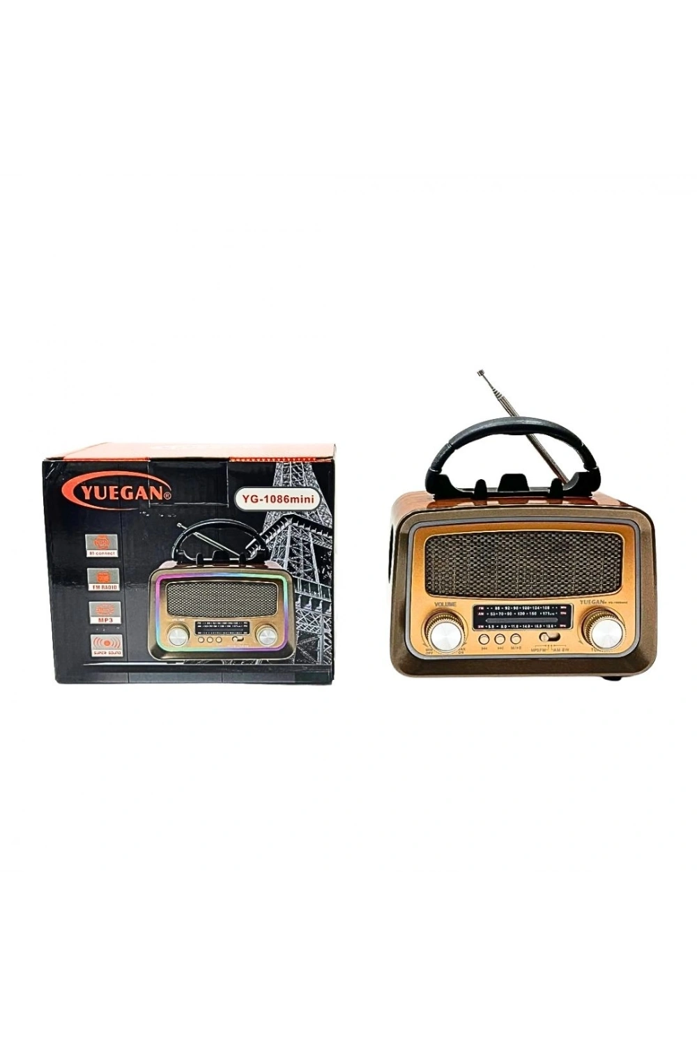 Güneş Enerjili Fenerli Nostaljik Radyo Usb Sd Bluetooth YUEGAN