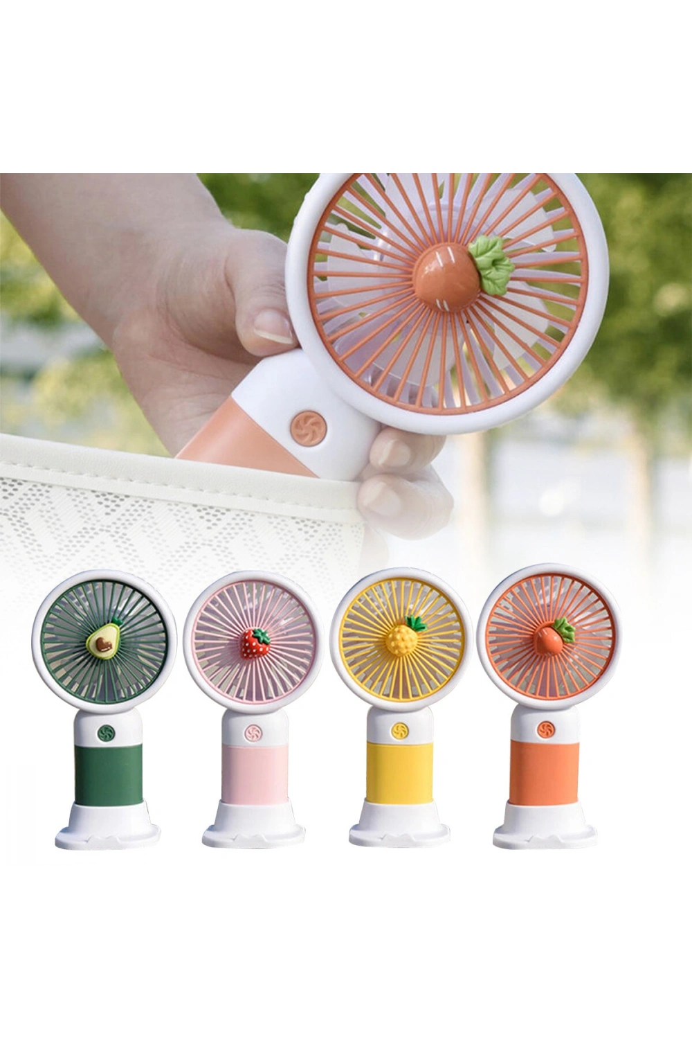 Mini Fan Meyve - Çocuklar için Havalı ve Sevimli El Fanları