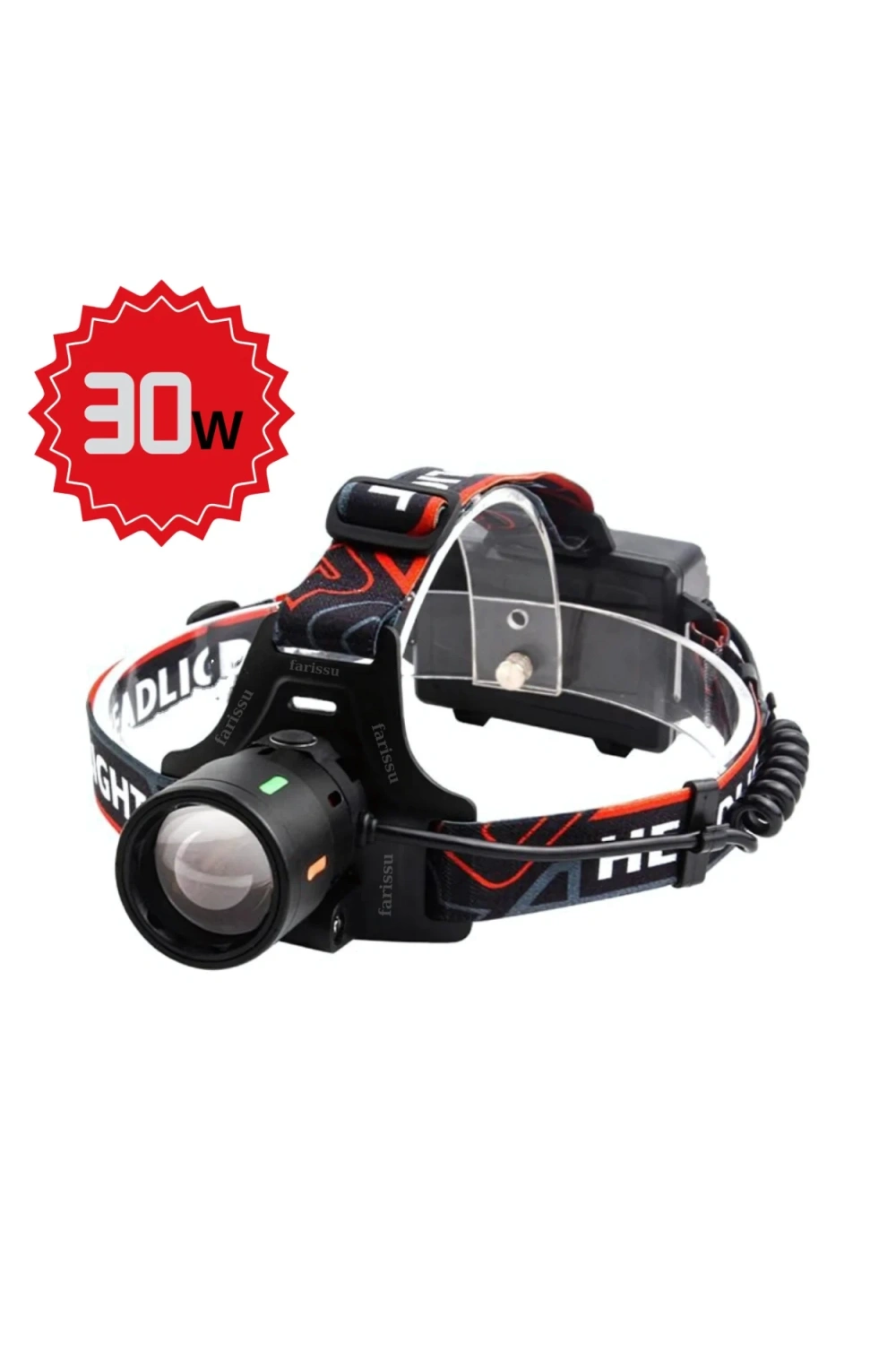 OR-T201 Usbli Kafa Lambası | 30W 2000 Lümen | 2 Adet 18650 Pil Dahil