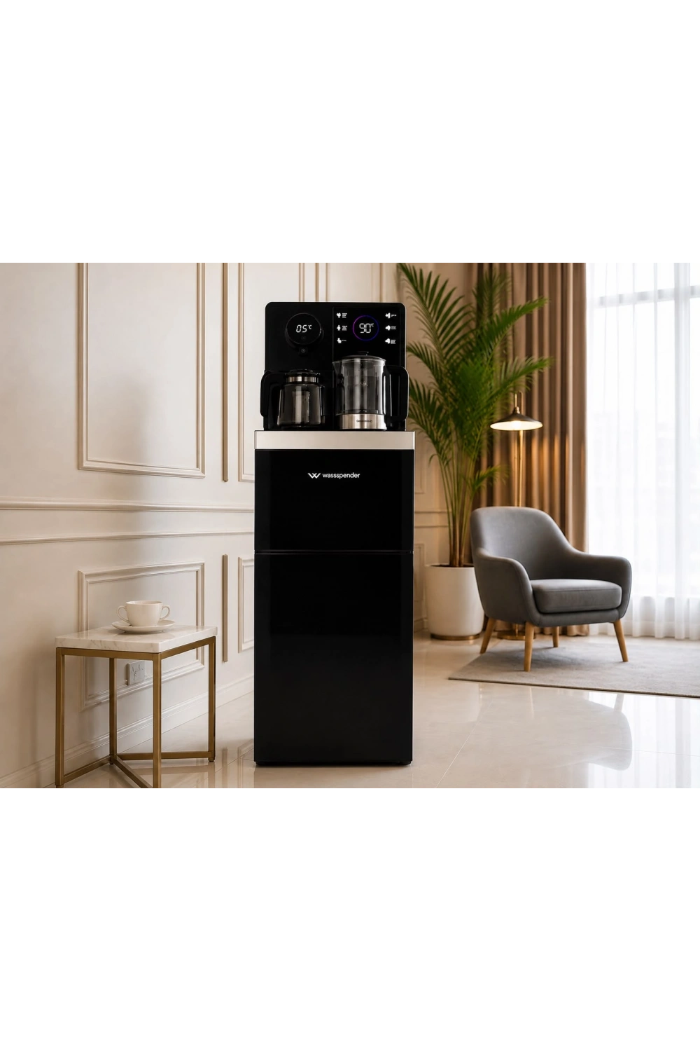 Wasspender WS-300 Akıllı Su Sebili - Gizli Damacanalı - Dokunmatik Ekran