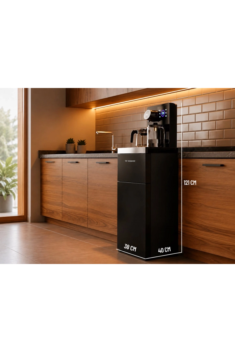 Wasspender WS-300 Akıllı Su Sebili - Gizli Damacanalı - Dokunmatik Ekran