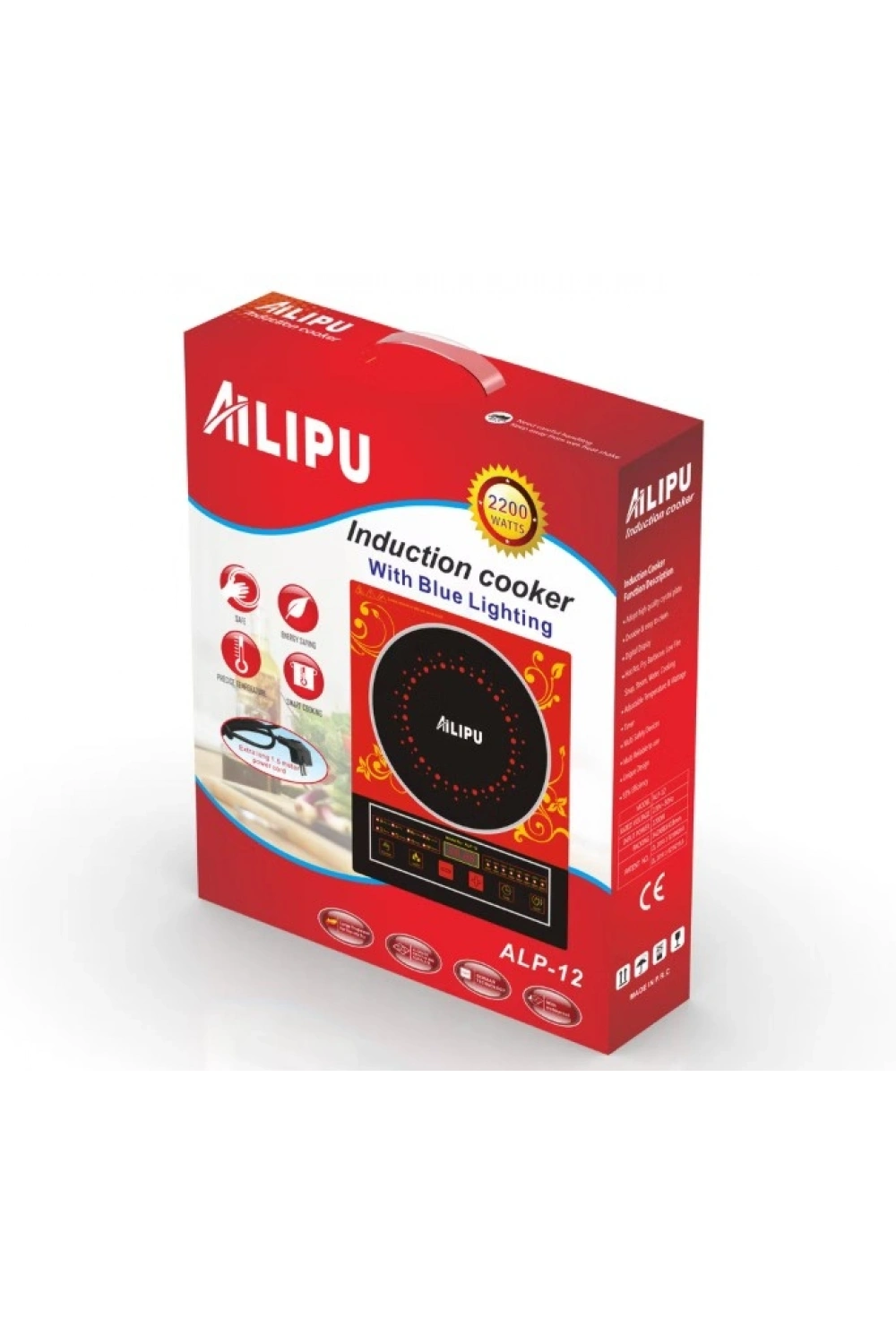 Ailipu ALP12 2400W Dijital Tekli Elektrikli Ocak