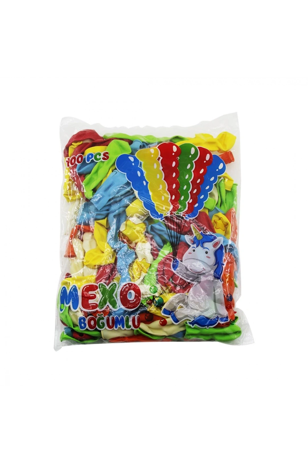 Ak Balon Mexo ( Boğumlu ) Balon ( 100pcs )*1x30