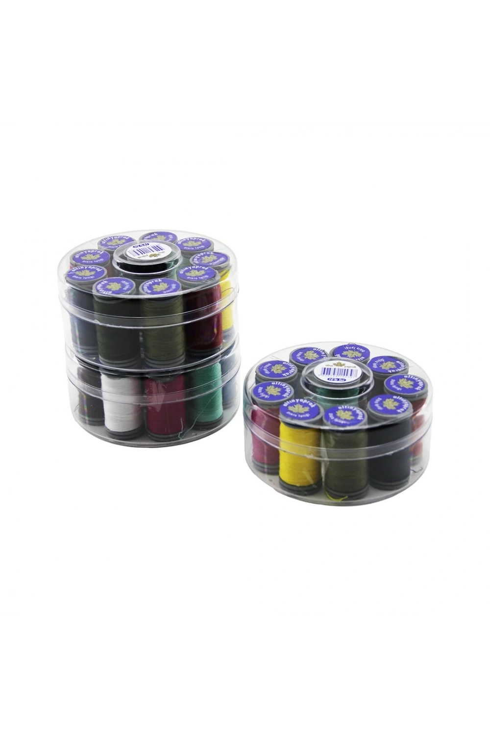 Altınyaprak ( Yuvarlak Set & 10 Renk ) Dikiş İplik Makara*10x17