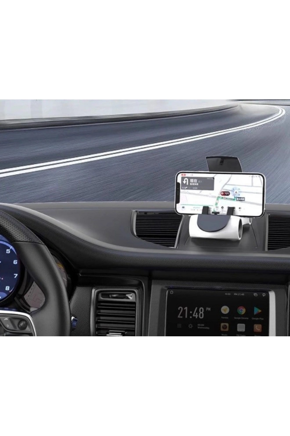 Araba Tasarımlı Araç İçi Telefon Tutucu 360 Dönebilen Ayarlı