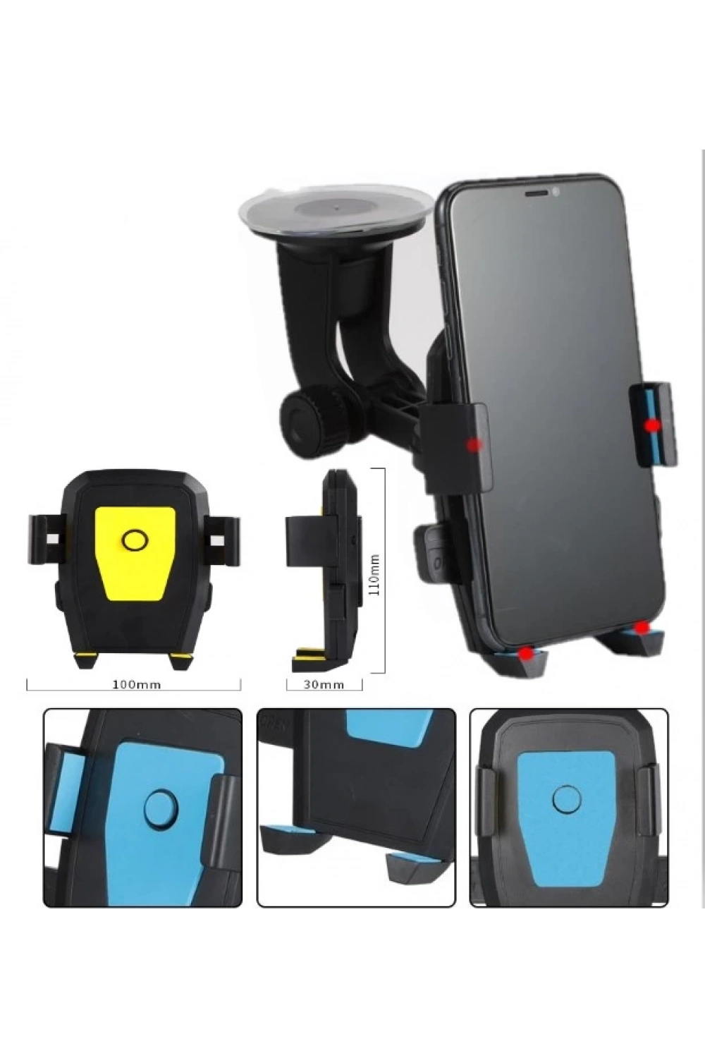 Araç İçi Cam Ve Torpido Vantuzlu Telefon Tutucu Cm-234