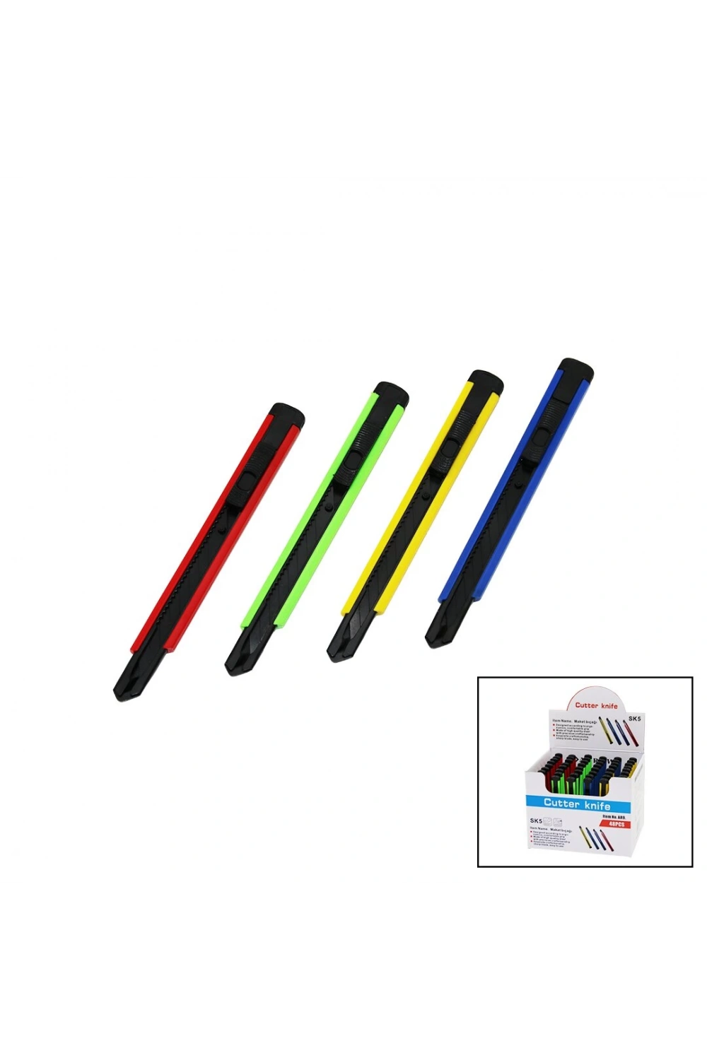 Arrow Cutter Knife Sk5 Ar-9 ( Küçük=9mm ) ( Plastik ) Falçata Maket Bıçak*48x6