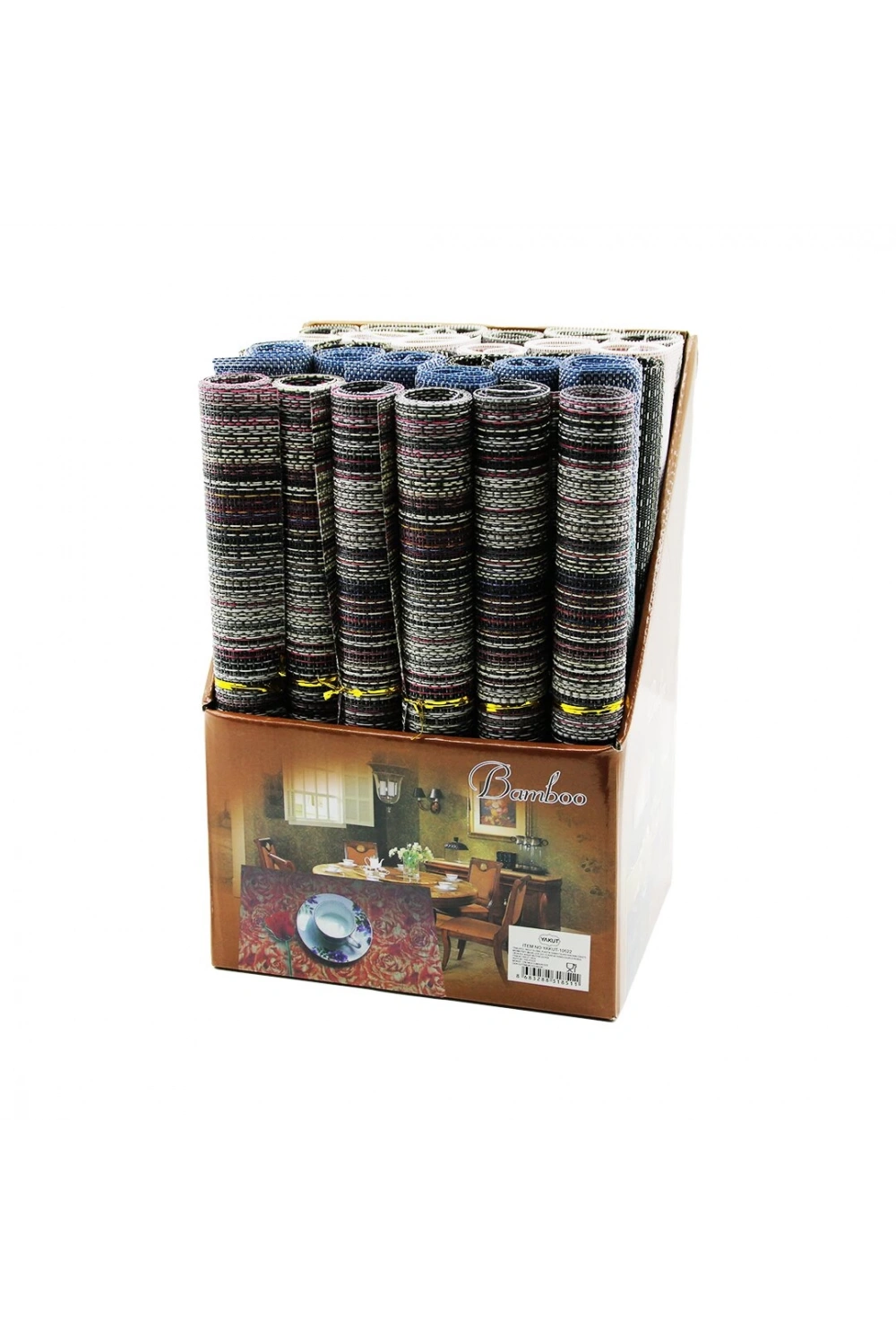 Bamboo Yakut-10622 ( Plastik & Dikdörtgen ) Amerikan Servis Altı Mix*30x8