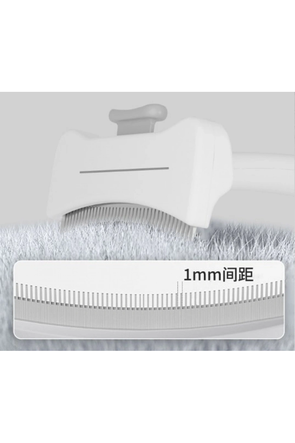 Basmalı Metal Uçlu Evcil Hayvan Tüy Toplama Tarağı  CM-586